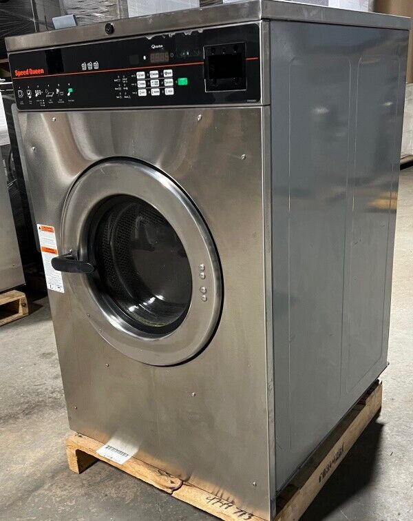 Speed Queen SCN030 FL SS Washer 30Lb 220240V 5060Hz 13Ph Card OPL 2016 Used