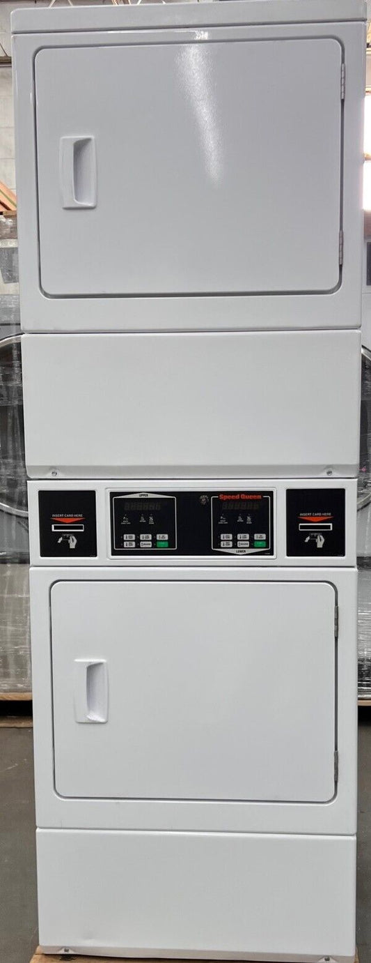 Speed Queen SSGNYFGS113TW01 Commercial Stack Gas Dryer 120v CardRe OPL[Open Box]