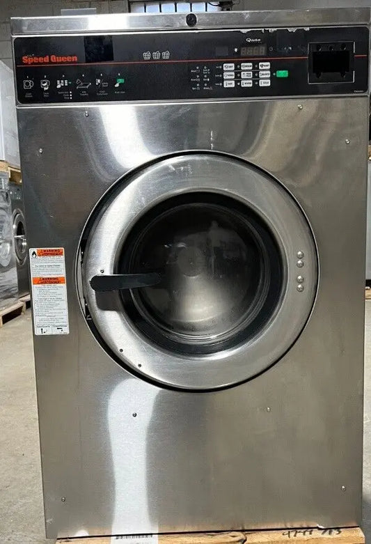 Speed Queen SCN030 FL SS Washer 30Lb 220240V 5060Hz 13Ph Card OPL 2016 Used - Laundry Machines and Parts