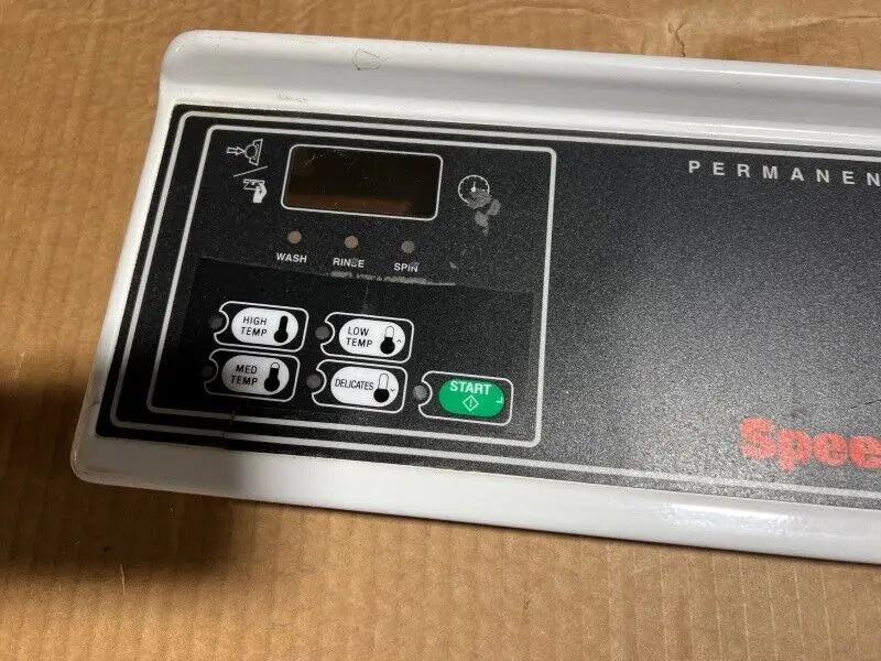 Speed Queen Alliance Control Panel Assembly 200918 Washer OVERLAY