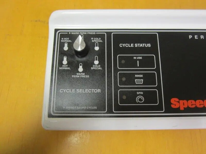 Speed Queen Alliance Control Panel Assembly, Washer SWITCH CYCLE, Overlay 201667 Speed Queen