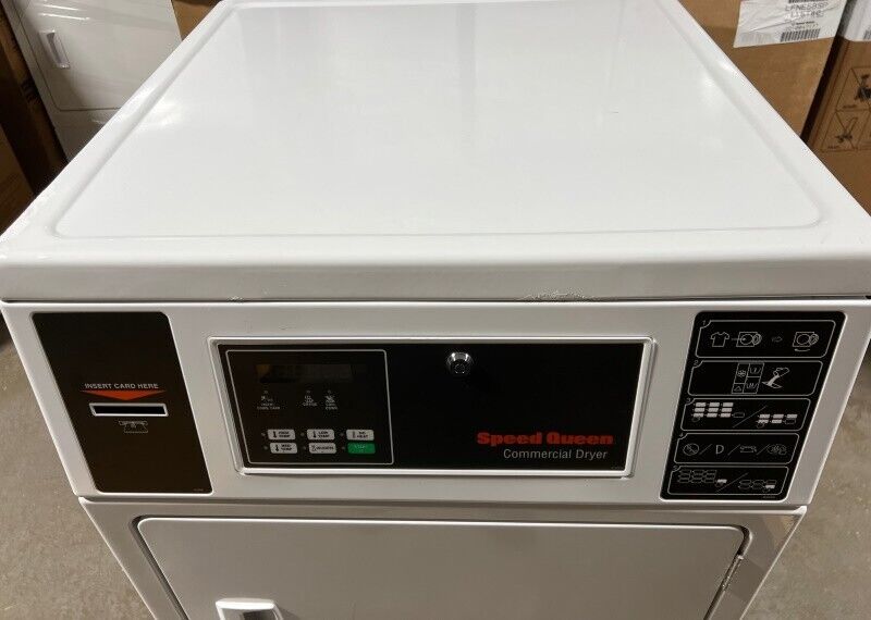 Speed Queen SDENCAGS173TW01 Commercial Electric Dryer 7cuft Card Ready[Open Box]