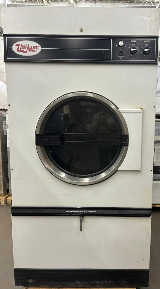Unimac 75lb DTB75CG Gas Dryer White 120v 60Hz OPL Hotel [Used]