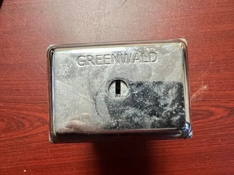 Greenwald Money Coin Box 6" for  Washer Wascomat Gen 5 / 1 Key & 1 coin box Greenwald