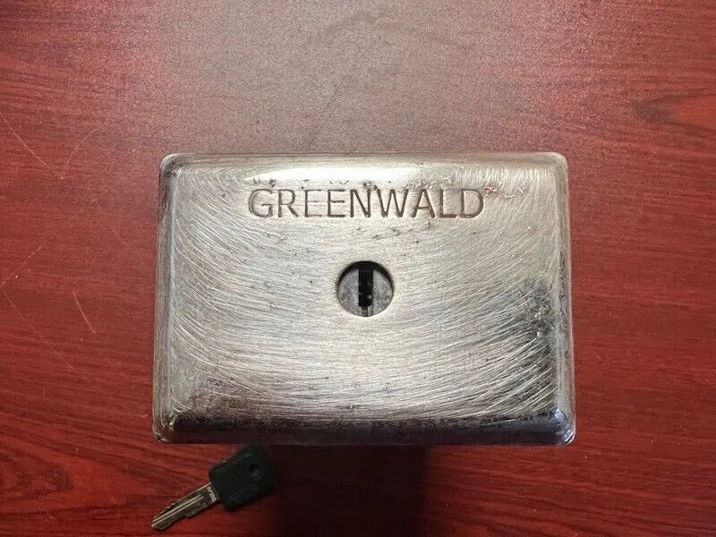 Greenwald Money Coin Box 6" for  Washer Wascomat Gen 5 kit 1 Key & 9 coin boxes Greenwald