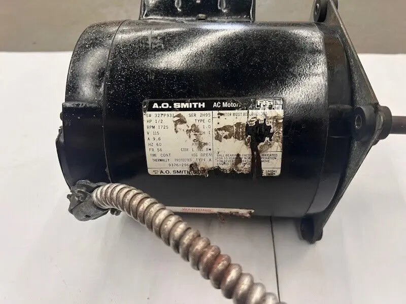 Dexter Stack Dryer Motor 115V 1PH P/N: 9376-296-002 A.O. Smith AC Motor [Used] Dexter