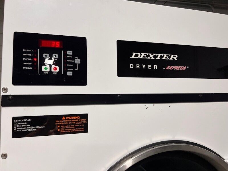 Dexter Gas Dryer 80Lb DN0080NC White 120v 60Hz 1Ph OPL Hotel Multihouse [Used] Dexter