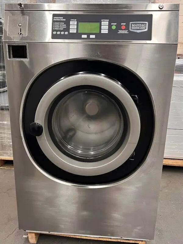 MXR40PDATS Maytag Front Load Washer 40Lb 208-240V 1PH 60Hz Coin Op 2014 [Used] Maytag