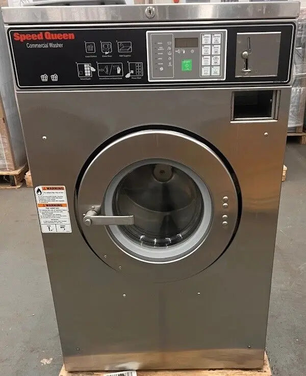 Speed Queen SC20 Front Load Washer 20Lb 208-240V 60Hz 3Ph Coin Op 2008 [Used] Speed Queen