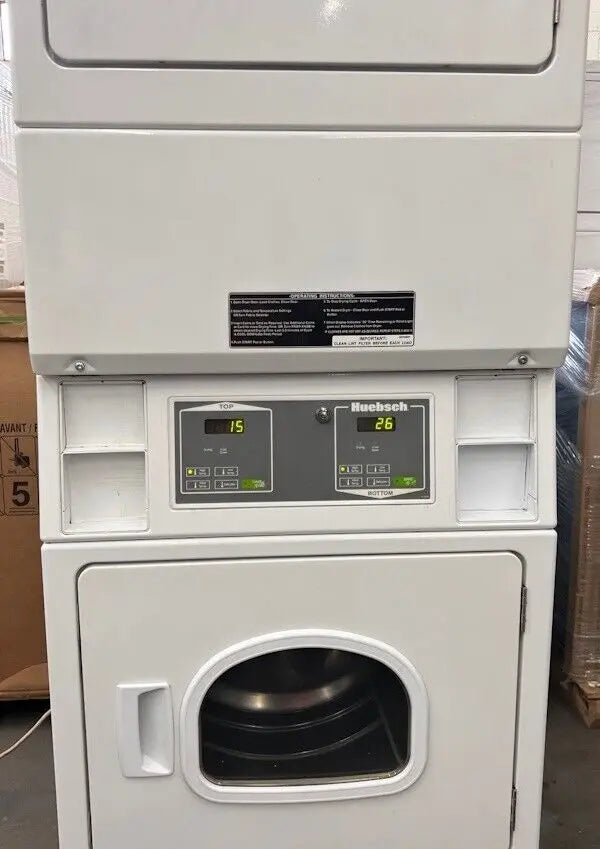 Huebsch HSGBCAG Commercial Stack Gas Dryer 120v 60Hz OPL Hotels Motels [Used] Huebsch