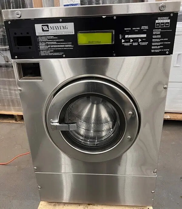 MFR18 Maytag Front Load Washing Machine, No-Card or Coin Drop Machine Only[Used] Maytag