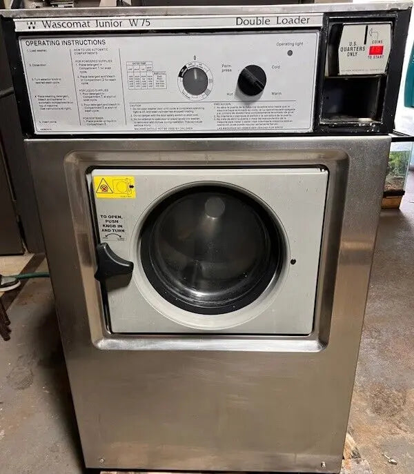 Wascomat Junior W75 Front Load Washer SS 20Lb 208-240V 3Ph 60Hz Coin Op [Used] Wascomat