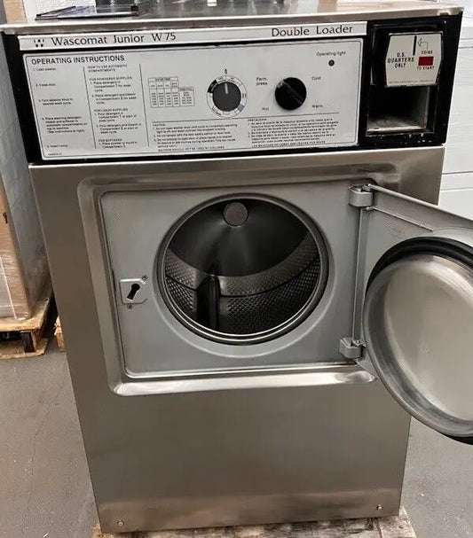 Wascomat Junior W75 Front Load Washer SS 20Lb 208-240V 3Ph 60Hz Coin Op [Used] Wascomat