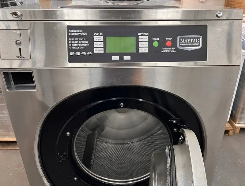 MXR40PDATS Maytag Front Load Washer 40Lb 208-240V 1PH 60Hz Coin Op 2014 [Used] Maytag