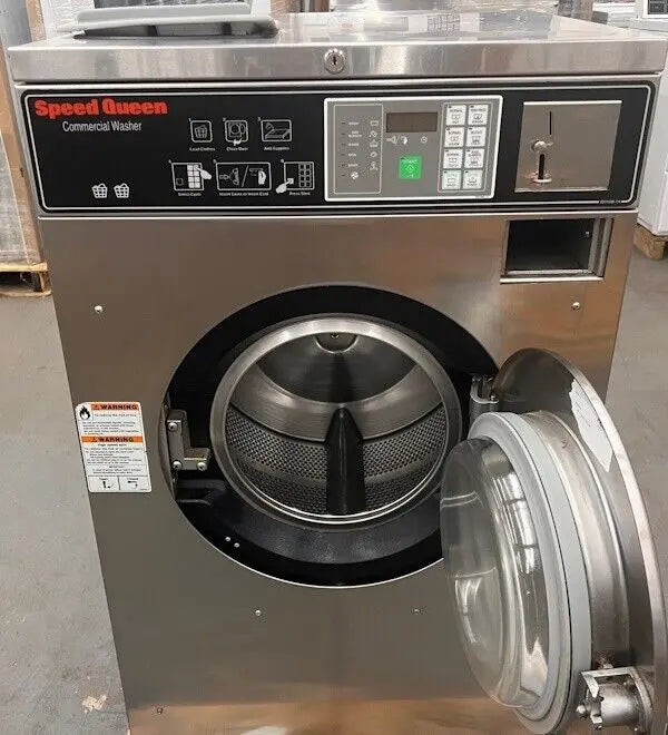 Speed Queen SC20 Front Load Washer 20Lb 208-240V 60Hz 3Ph Coin Op 2008 [Used] Speed Queen