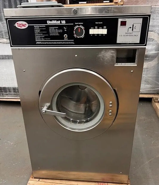 Unimat 18Lb UC18MC2AU2 Commercial Front Load Washer 240V 60Hz 3Ph Coin Op [Used] UniMac