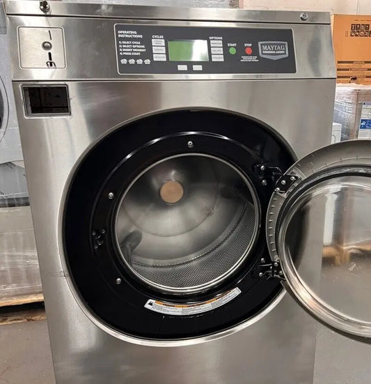 MXR40PDATS Maytag Front Load Washer 40Lb 208-240V 1PH 60Hz Coin Op 2014 [Used] Maytag