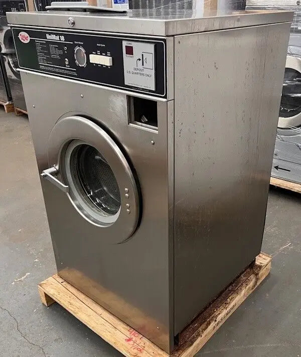 Unimat 18Lb UC18MC2AU2 Commercial Front Load Washer 240V 60Hz 3Ph Coin Op [Used] UniMac