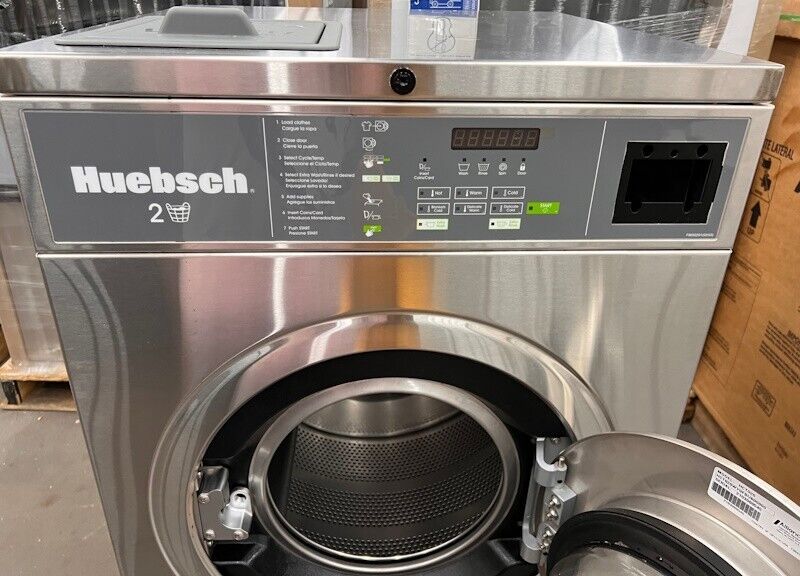 Huebsch HCT020 Front Load Commercial Washer 20Lb 120v 60Hz Card Ready 2021[Used] Huebsch