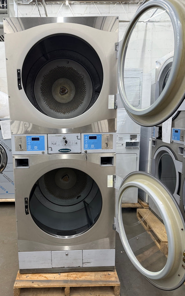 Wascomat 30Lb Stack Gas Dryer TD30X30 120V 60Hz SS Coin Op 2009 [Used]