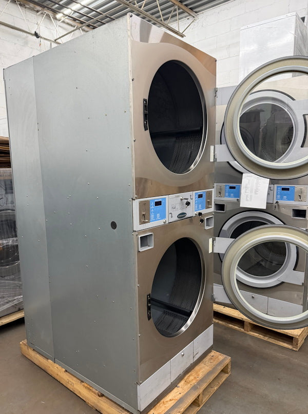 Wascomat 30Lb Stack Gas Dryer TD30X30 120V 60Hz SS Coin Op 2009 [Used]