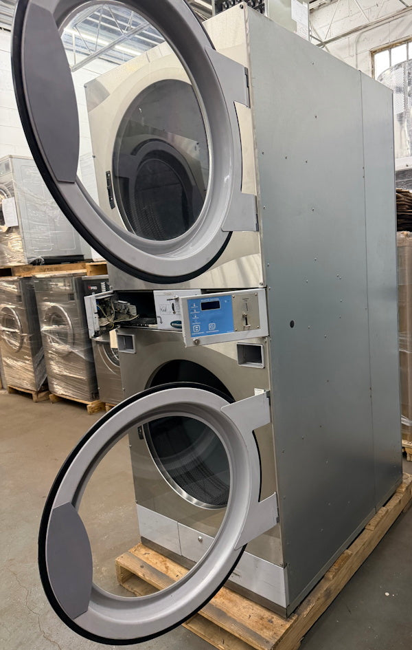 Wascomat 30Lb Stack Gas Dryer TD30X30 120V 60Hz SS Coin Op 2009 [Used]