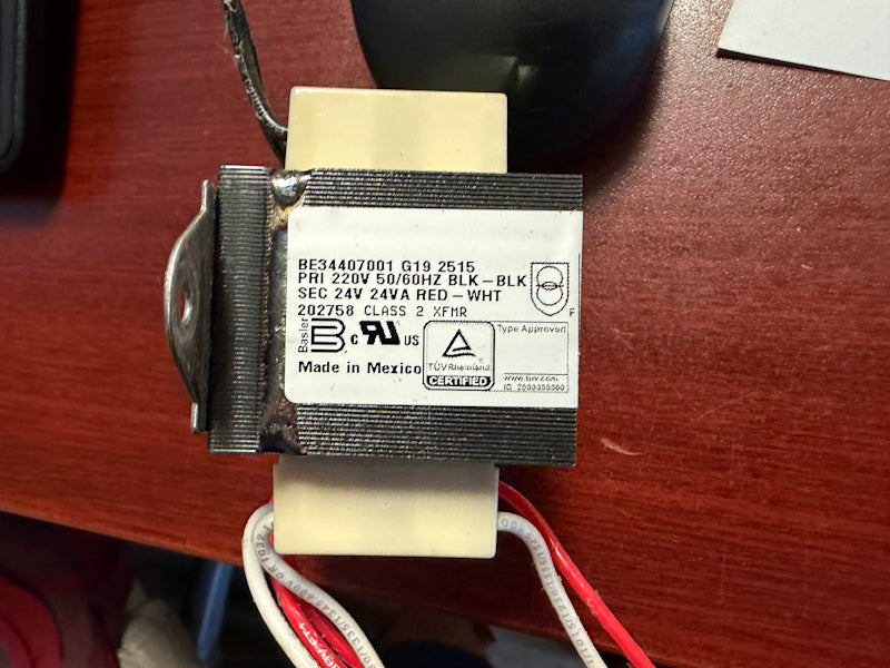 Washer/Dryer Transformer 220V 50/60Hz 24V 24VA BE34407001 202758 [Used]