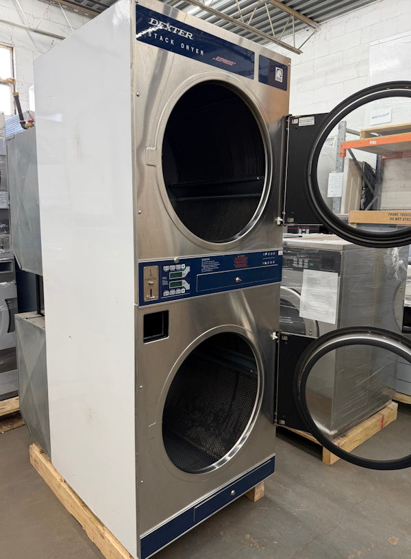 Dexter Stack Gas Dryer 30Lb DDA30KGS-65US SS 120V 60Hz 1Ph Coin Op 2014[Used]