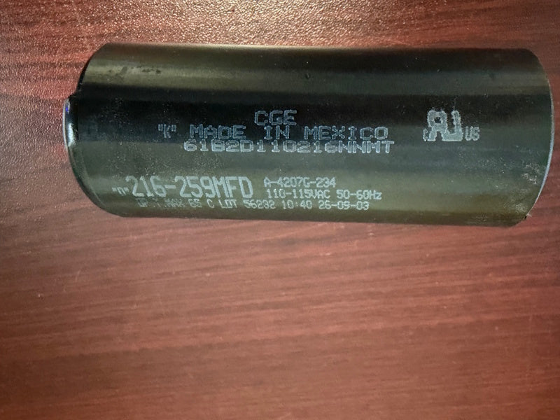 A-4207G-234 Dryer Capacitor 216-259MFD 110-115Vac[Used]