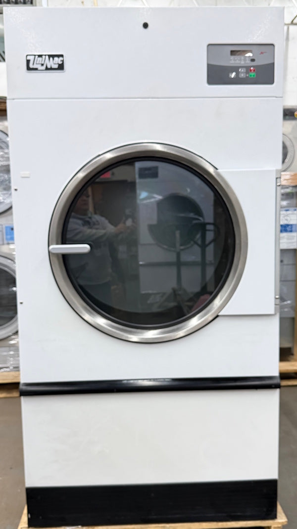 Unimac 75Lb UT075N Gas Dryer White 240v 3Ph 60Hz OPL Hotel [Used]