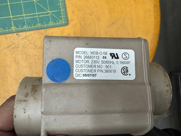 SQ Washer Valve, Drain 115V 60Hz, P/N : 380619 [Used]