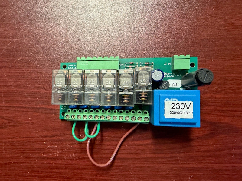 Unimac 209/00218/13 Washer PCB SOAP INJECTION W/FUSE 230V [Used]