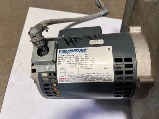 Dryer Motor / Fan 120v/240v 60Hz HP 1/4 For SQ P/N: 701859-01 703376-01[Used]