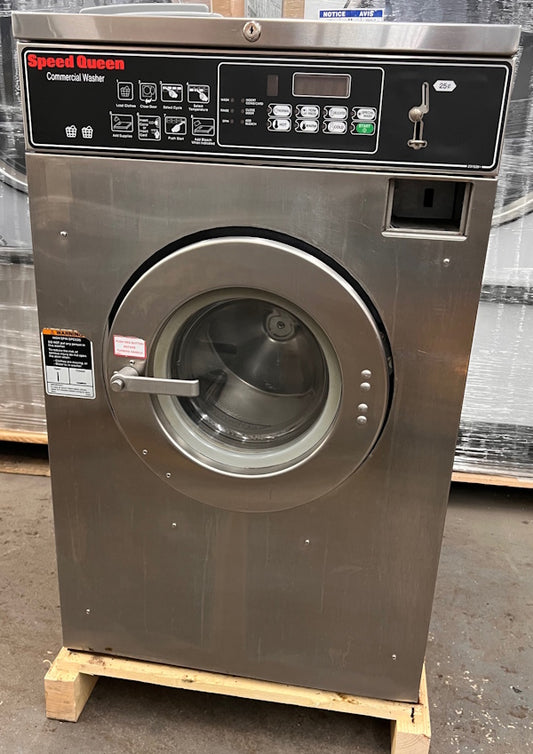 Speed Queen SC20 Front Load Washer 20Lb 208-240V 60Hz 3Ph Coin Op 2005 [Used]