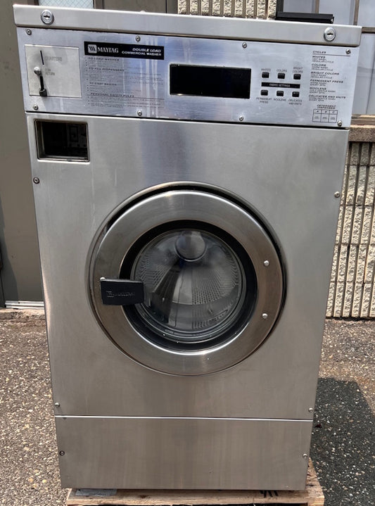 Maytag MFR25PDAVS Front Load Washer SS 25Lb 208-240V 60Hz 3Ph Coin Op [Used]