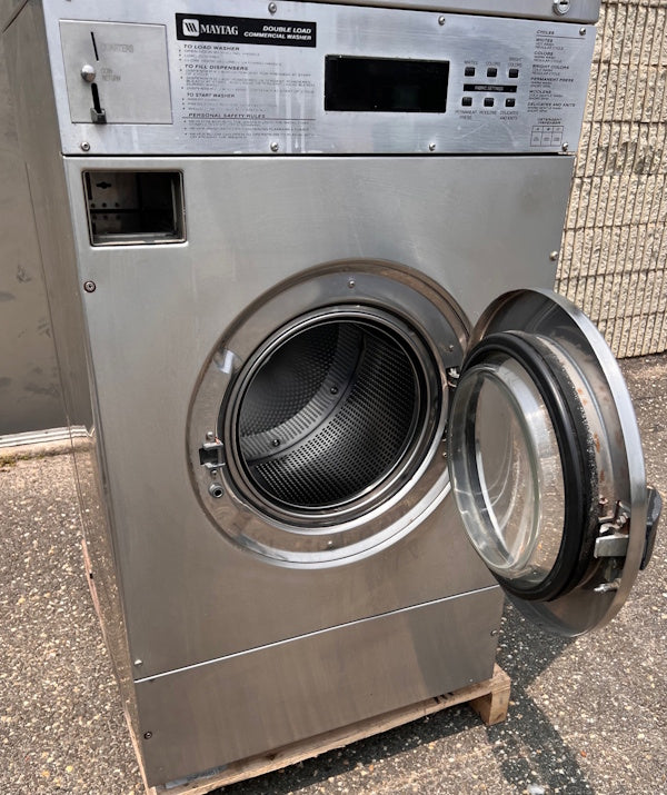 Maytag MFR25PDAVS Front Load Washer SS 25Lb 208-240V 60Hz 3Ph Coin Op [Used]