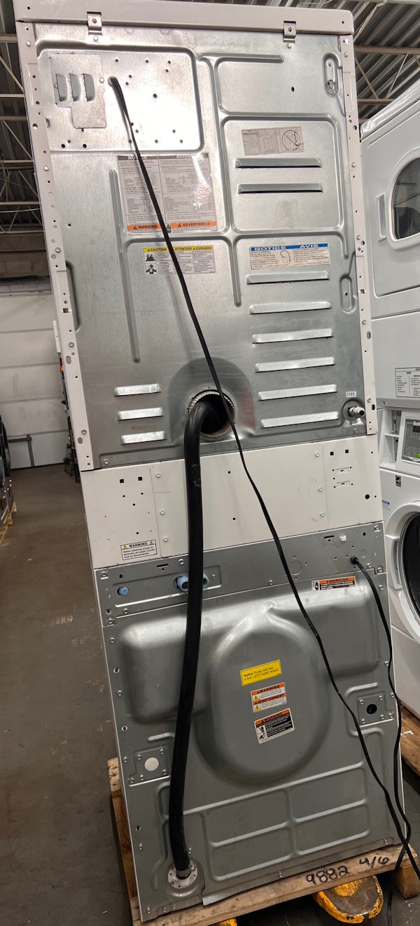 Huebsch HTGBCASP113TW01 Commercial Stack Washer / Gas Dryer 120v Coin Op[Used]