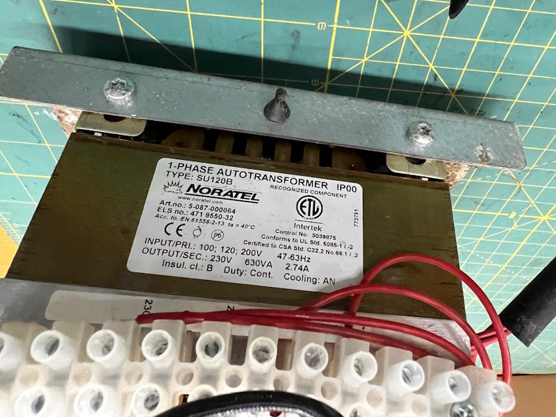Wascomat 471955032 Transformer 100, 120, 200V 47-63Hz / 230V 630VA [Used]