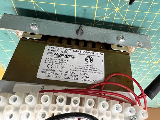 Wascomat 471955032 Transformer 100, 120, 200V 47-63Hz / 230V 630VA [Used]