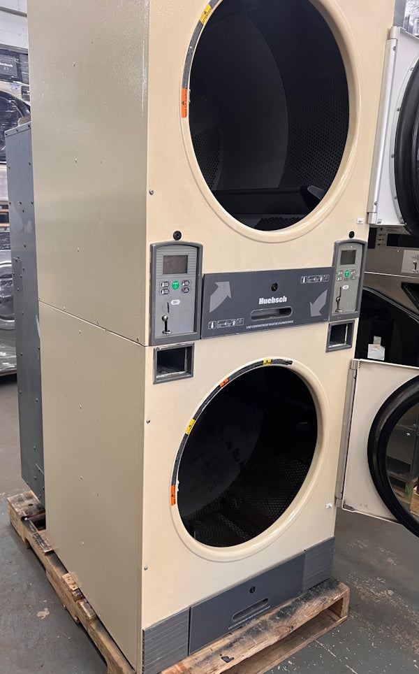 Huebsch 30Lb Stack Dryer JT0300DRG Gas 120V 60Hz White Coin Operated [Used]