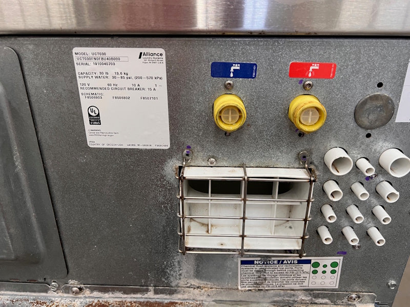 UniMac UCT030 Front Load Washer 30Lb 120V 60Hz 1Ph OPL 2019[Used]