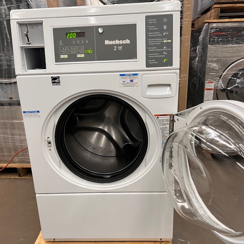 Huebsch HFNKCASP113TW01 Commercial Front Load Washer 120V 60Hz Coin Op 2016 [Used]