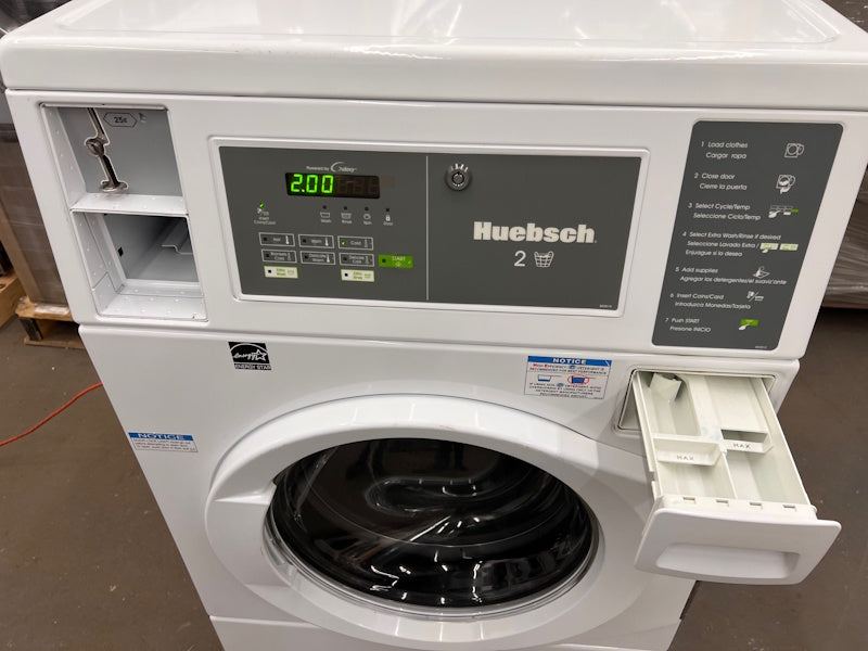 Huebsch HFNKCASP113TW01 Commercial Front Load Washer 120V 60Hz Coin Op 2016 [Used]