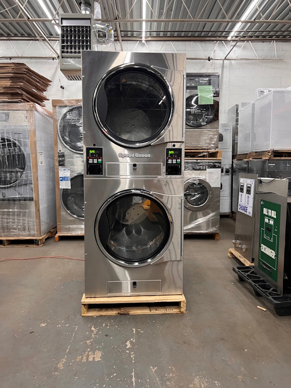 Speed Queen 30Lb SS Stack Dryer STT30N Gas 100-120V 50-60Hz Card Ready 2022 [Open Box]