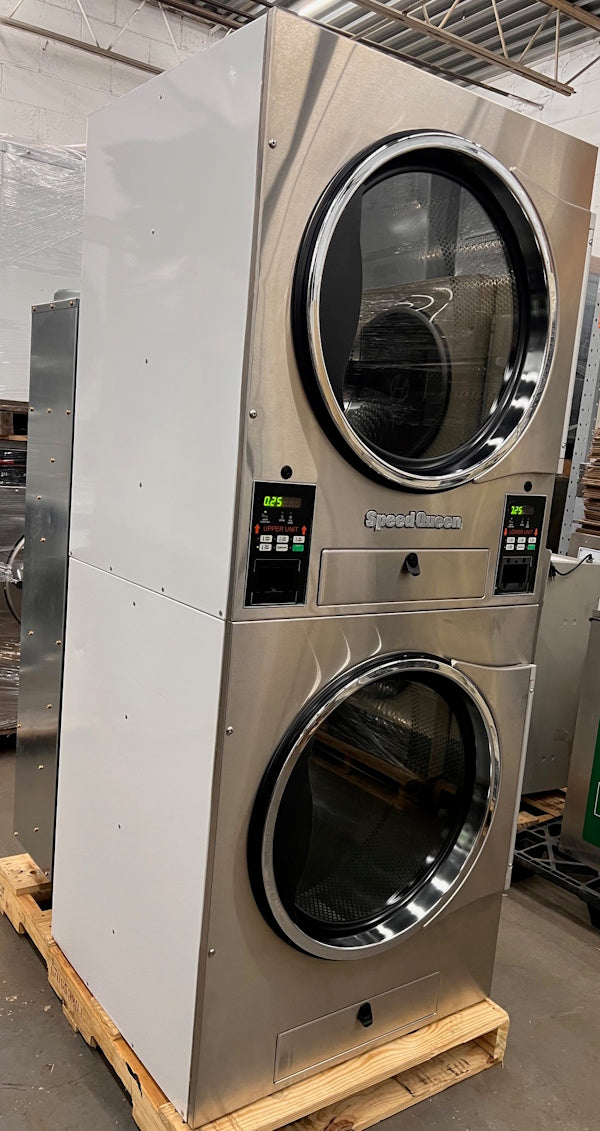 Speed Queen 30Lb SS Stack Dryer STT30N Gas 100-120V 50-60Hz Card Ready 2022 [Open Box]