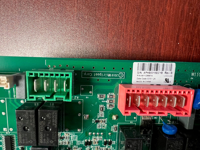 Whirlpool Washer Control Board W11298479 Top Load Washer CAE2745FQ1 [Used]