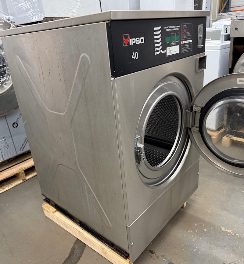 Ipso WE181C 40Lb Commercial Front Load Washer 240V 60Hz 1Ph Coin Op 2006 [Used]