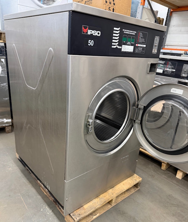 Ipso WE234SC 50Lb Commercial Front Load Washer 240V 60Hz 1Ph Coin Op 2005 [Used]