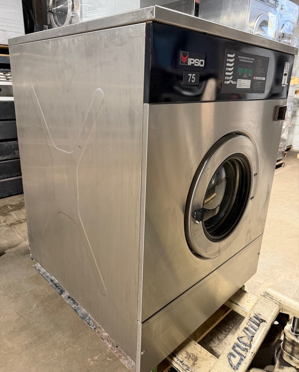 Ipso WE304C 75Lb Commercial Front Load Washer 240V 60Hz 1Ph Coin Op 2006 [Used]