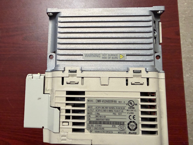 Milnor CIMR-VU2A0002FAA INVERTER AC3PH 200-240V 50/60Hz 24.0A/18.9A [Used]